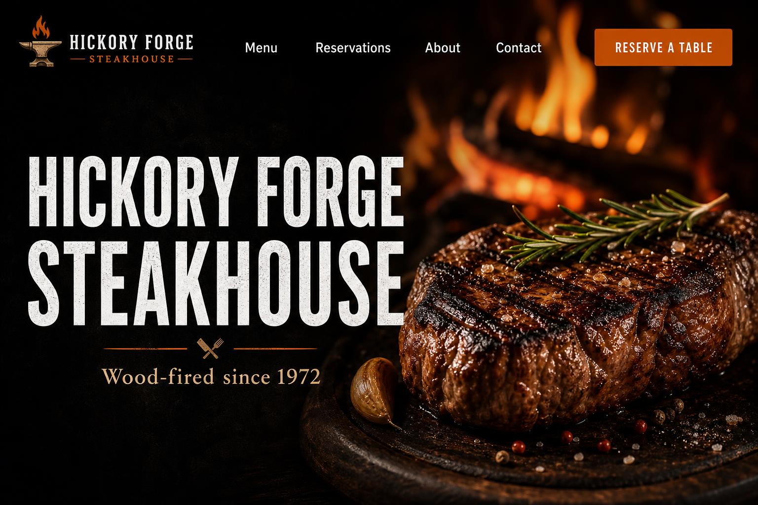 Hickory Forge Steakhouse demo