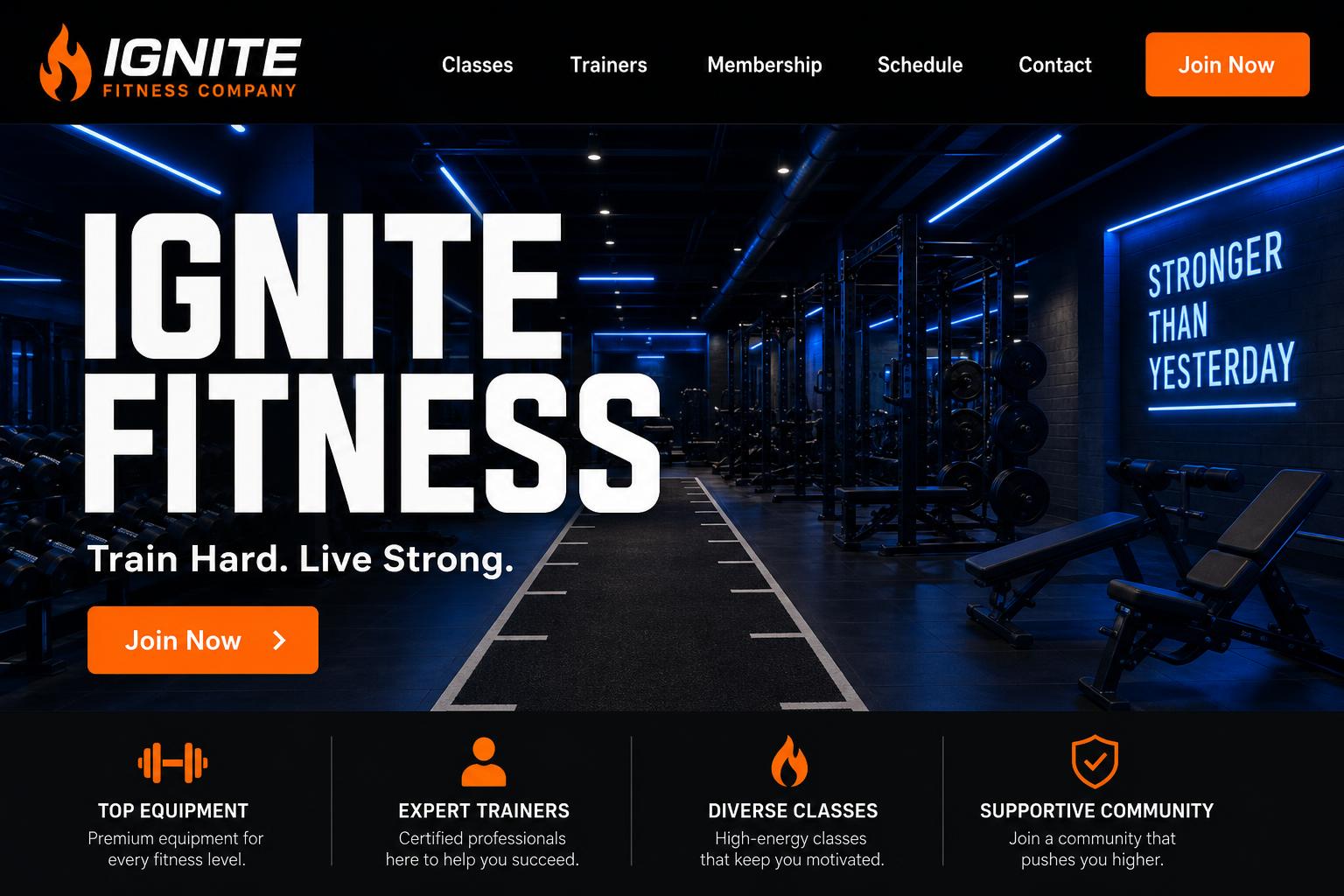 Ignite Fitness Company demo